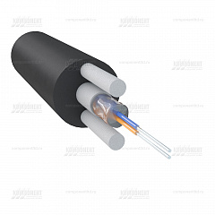 Оптический самонесущий кабель, 2 волокна, 2кН, диэлектрический FPR, CO-FTTHR2-2