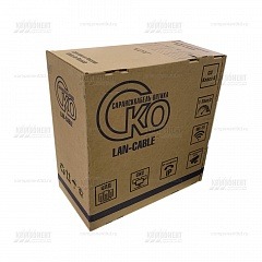 Кабель СКО U/UTP Сat 5e PVC нг(А)-LS 4х2 AWG24 Premium Indoor 0.51 мм
