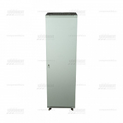 Шкаф телекоммуникационный напольный ШТНП-42U 600x600 серый, металлическая перфорированная дверь