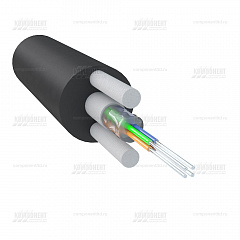 Оптический самонесущий кабель, 4 волокна, 2кН, диэлектрический FPR, CO-FTTHR4-2