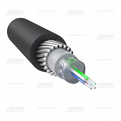 ОКБ-4(G.652.D)-Т - бронированный оптический кабель для грунта и канализации, 4 волокна, 2.7кН