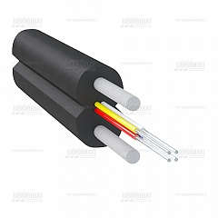 Оптический дроп кабель, 4 волокна G657, 0.25кН, диэлектрический FRP, CO-FTTH4-1